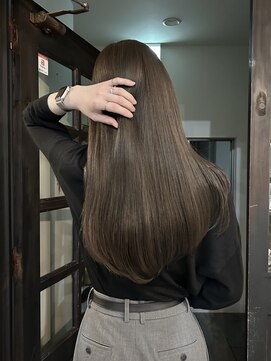 ルアウ 岡本店(LUAU) オリーブベージュ×ナチュラルレイヤーカット