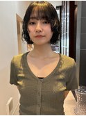 フレンチボブ&ナチュラルパーマ