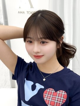 アマトウキョウスマートサロン(AMA TOKYO×Smart Salon) くびれレイヤー/顔まわりカット/レイヤーカット/小顔ヘア