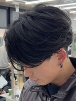 ノード(NODE)&nbsp;センターパートニュアンスパーマ波巻きスパイラルパーマフェザー