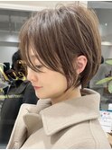 ♪大人可愛い30代40代50代小顔マッシュショートボブウルフカット