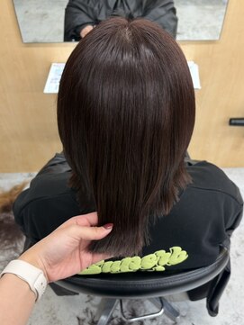 スミス 上野(smith) 切りっぱなしボブタッセルボブラベンダーブラウン