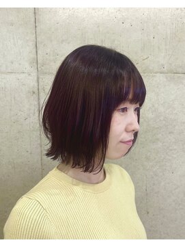 エクテ(ecouter) ボブレイヤー&ボルドーカラー