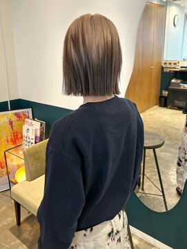 ヘアーブレイス(hair brace) 千葉駅/着物ヘア/大人ガーリー/ダークアッシュ/似合わせカット