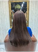 髪質改善カラーエステ｜クセ・乾燥を抑えた艶ストレート