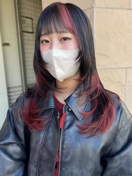 ムーン バイ ケンジ(moon by KENJE) asuna/ザクザクレイヤー×ピンクレッド