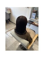 アンジュール 鹿児島中央店(UNJOUR.)&nbsp;大人美人◎結べるボブ◎ストレート×髪質改善×アッシュ系