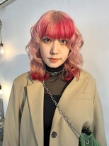 スリット(slit)&nbsp;ペールピンクに赤のデザイン / しゅう