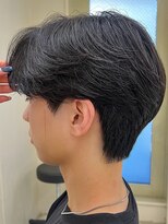 ニコ トウキョウ ヨコハマ(nico) メンズセンターパートウルフセンターパートニュアンスパーマ襟足