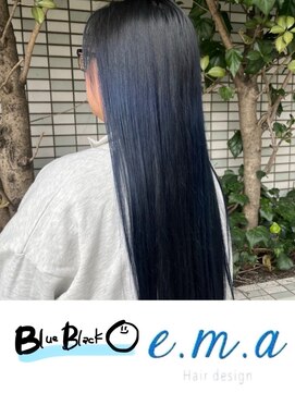 エマヘアデザイン(e.m.a Hair design) ブルーブラック