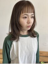 ムニ(MUNI)&nbsp;＊オリーブベージュ×レイヤーセミロング＊