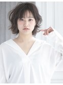 シースルーなこなれボブ