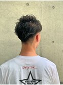 センターパート/アップバング/爽やか/ツーブロック刈り上げ