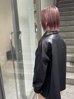 ストレータ バイ マリオ(Strata by mario)&nbsp;シアーピンクラベンダーカラー×切りっぱなしボブ