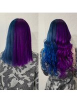 クラン ヘアーアンドスタジオ(CLAN hair & studio) 特殊カラープルエクステ #エクステ沖縄 #派手髪沖縄
