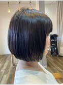 30代、40代、50代ストレートパーマ×グラデーションボブ
