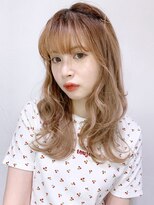 アイティー バイ アルバム 中野店(IT by ALBUM)&nbsp;前髪ピンアレンジ_ハッシュカットフルバングレッドブラウン_8641