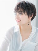 大人可愛いアシンメトリーマッシュショートg古河20代30代40代