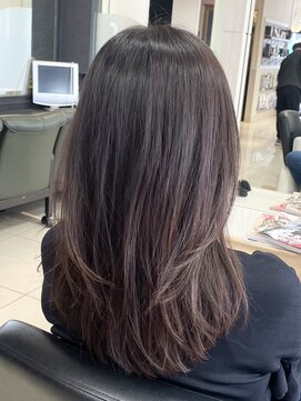 ヘアークリアー 春日部 大人可愛いミセスロングレイヤースタイル/春日部/30代40代50代