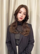 アンジェリカラボ 梅田店(ANGELICA LABO)&nbsp;天使バング×くびれレイヤー×グロスブラウン【川又】