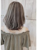 トーン(TONE)&nbsp;ボブ×コントラストハイライト/20代30代