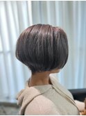30代40代50代ミルクティーアッシュチョコレートショートヘア