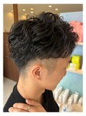無造作波巻きパーマ