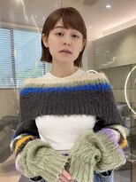 マイル 渋谷(mile)&nbsp;ぷつっとボブ×クリーミーベージュ