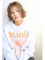 ウル(ulu)&nbsp;外はねボブ　透明感カラー　白髪ぼかし　名東区　大人女性