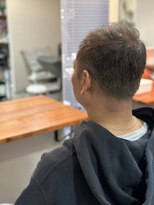 髪庵 結屋&nbsp;メンズベリーショート／白髪ぼかしブリーチ＋カラー