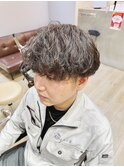 メンズマッシュスパイラルパーマ・刈り上げショートパーマ