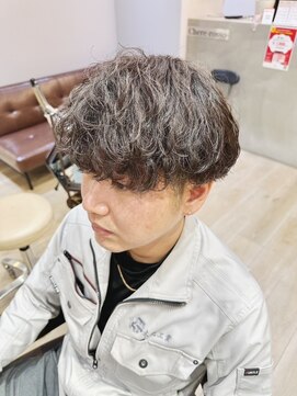 エン(eNN) メンズマッシュスパイラルパーマ・刈り上げショートパーマ