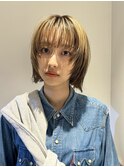 薬院【honen】ショートボブウルフレイヤー髪質改善メテオカラー