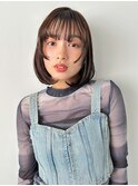 ふんわりボブ×レイヤーカット×シースルーバング×レイヤーボブ