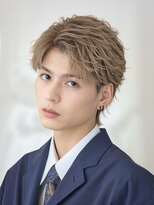 オーシャントーキョー サニー 原宿(OCEAN TOKYO Sunny)&nbsp;ハイトーンカラーフェザーパーマニュアンスパーマセンターパート