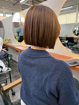 オズ 郡山駅前店(OZ)&nbsp;ミニウルフチェリーブラウンホワイトグレージュフェザーパーマ