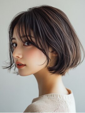 ロディーナコク 大口 新子安(rodina.coc) 30代40代50代◎大人ナチュラルレイヤーボブ/白髪ぼかし/髪質改善