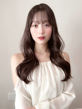 レア 表参道(L'ea) 暗めカラーグランマッシュデザインカラーフェイスフレーミング