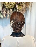 結婚式ヘアセット♪yu #お呼ばれヘア#ヘアセット#ヘアアレンジ