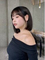 シー バイ ロンド 新宿(Sea by Lond)&nbsp;似合わせカット×大人ガーリー[ダークアッシュ/韓国]