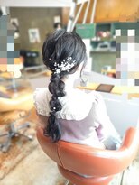 クレップスヘアーヒマワリ(CRE'PS HAIR HIMAWARI)&nbsp;編みおろし