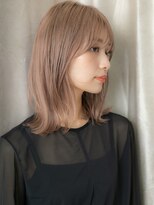 カバーヘア ブリス 川口(COVER HAIR bliss)&nbsp;ミルクティーブロンドハイライトウルフカット319Z川口20代30代