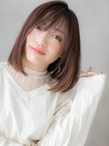 カバーヘア 上尾西口店(COVER HAIR)&nbsp;ウォームベージュエンドカラーワンカールボブディX上尾20代30代