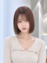 フォト 新宿三丁目(foto)&nbsp;髪質改善縮毛矯正地毛風ストレート切りっぱなしボブ