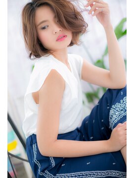 ミック ヘアアンドビューティー 大山店(miq  Hair&Beauty) 毛流れ自在に…色っぽミディアムb