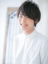 モッズヘア メン 上尾東口店(mod's hair men) ≪mod's men≫厚めバングが新鮮!黒髪フェザーマッシュA