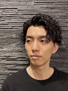 ヒロギンザ 恵比寿店(HIRO GINZA) ツーブロックビジネスショートフェードかき上げツイストパーマ