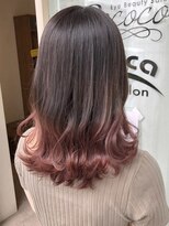 リー 甲子園(Lee) グラデーション×ピンクブラウン