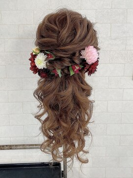 サロン Salon アイ アート 卒業式 袴ヘア ハーフアップ