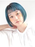 『ソフトディープブルーボブ』下北沢店